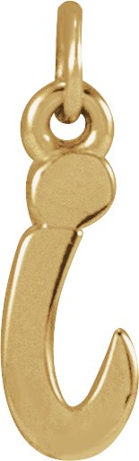 14K Yellow Petite Initial I Pendant Ref 21293377