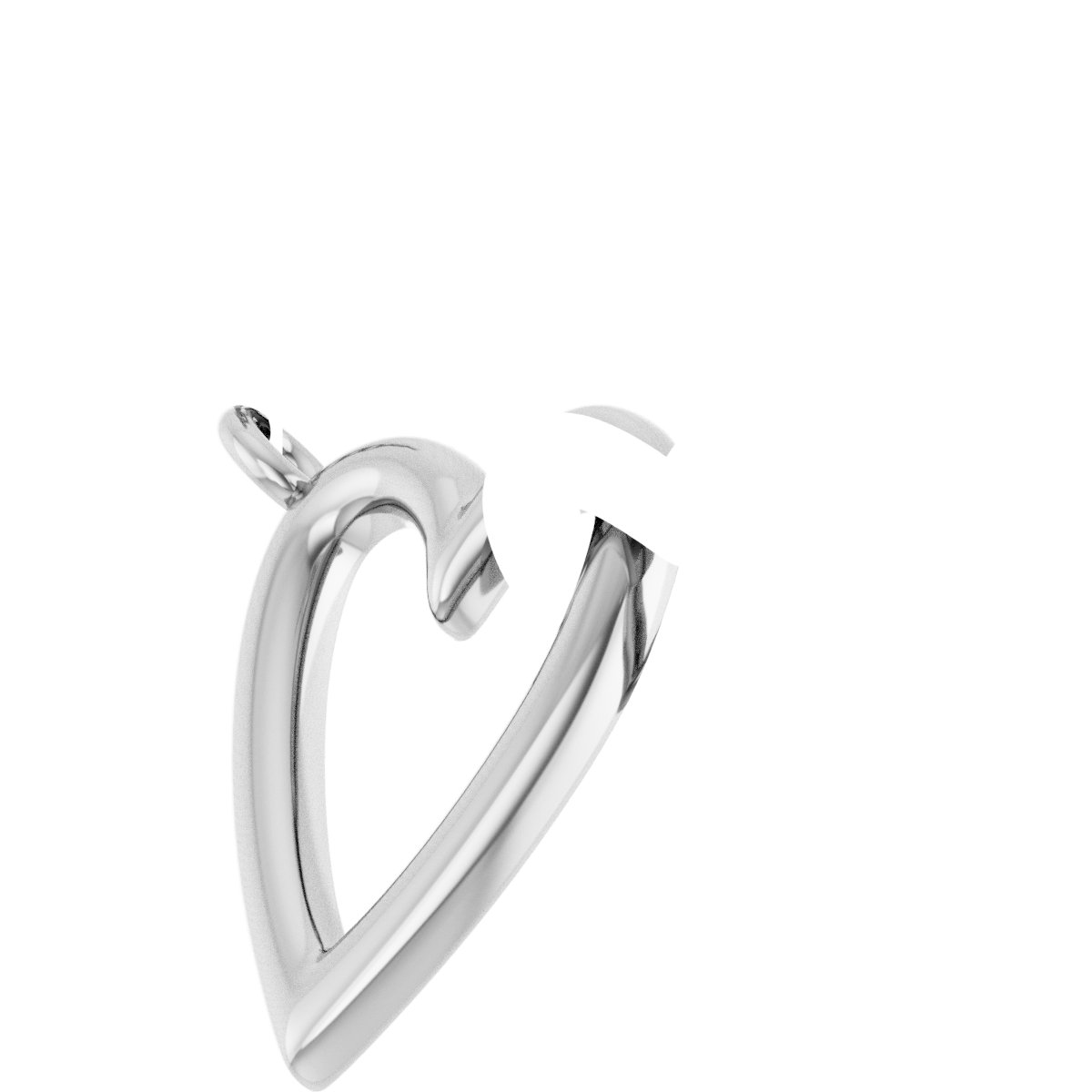 Alternative view of Interlocking Hearts Necklace or Center