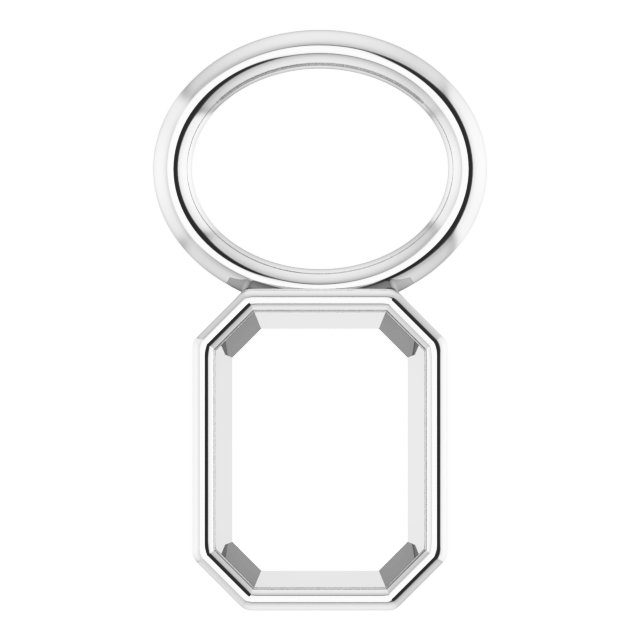Bezel-Set Hoop Dangle