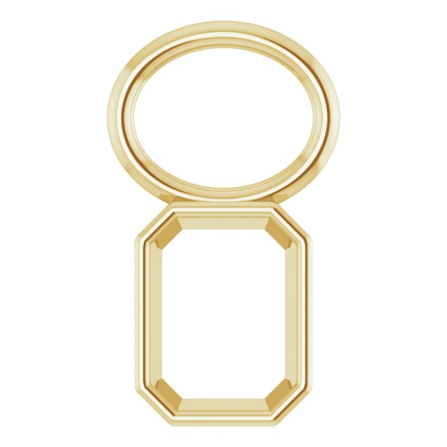 Bezel-Set Hoop Dangle