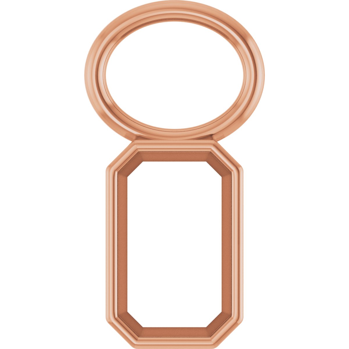 Bezel-Set Hoop Dangle