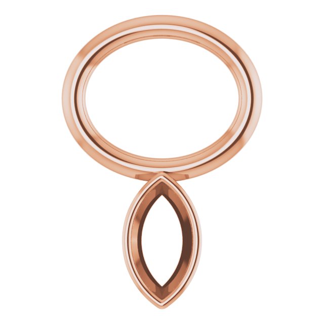 Bezel-Set Hoop Dangle