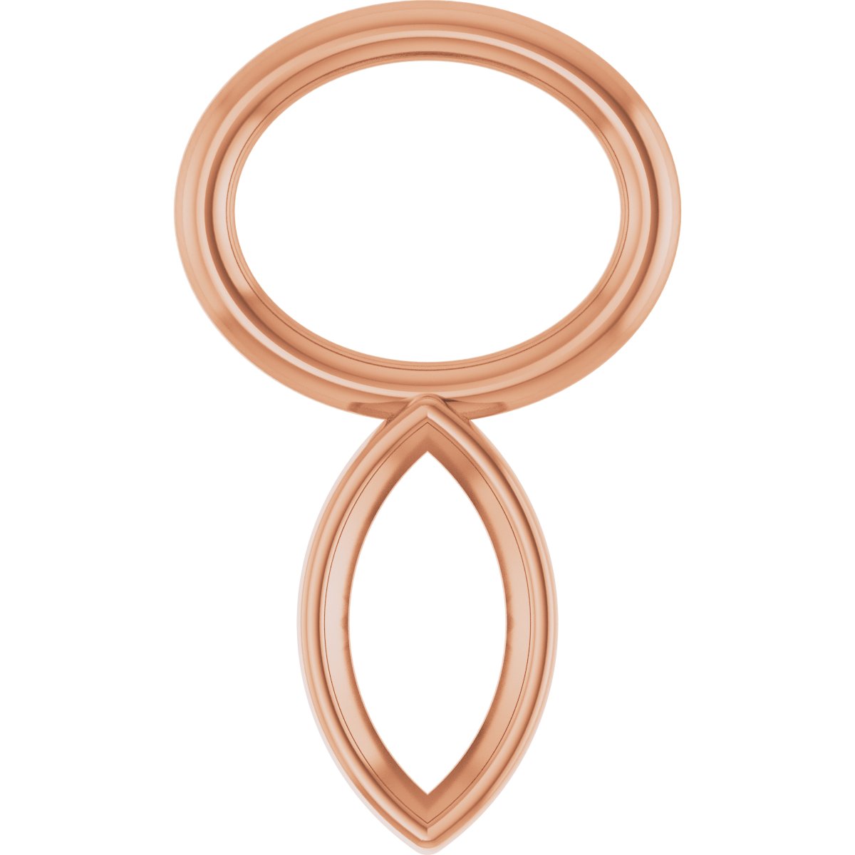 Bezel-Set Hoop Dangle