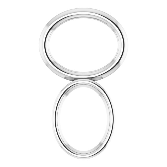 Bezel-Set Hoop Dangle