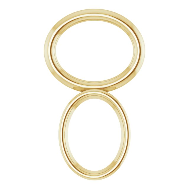 Bezel-Set Hoop Dangle