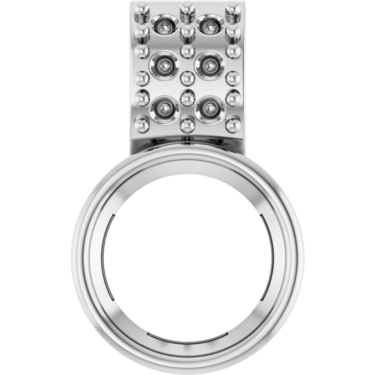 Accented Bezel-Set Pendant
