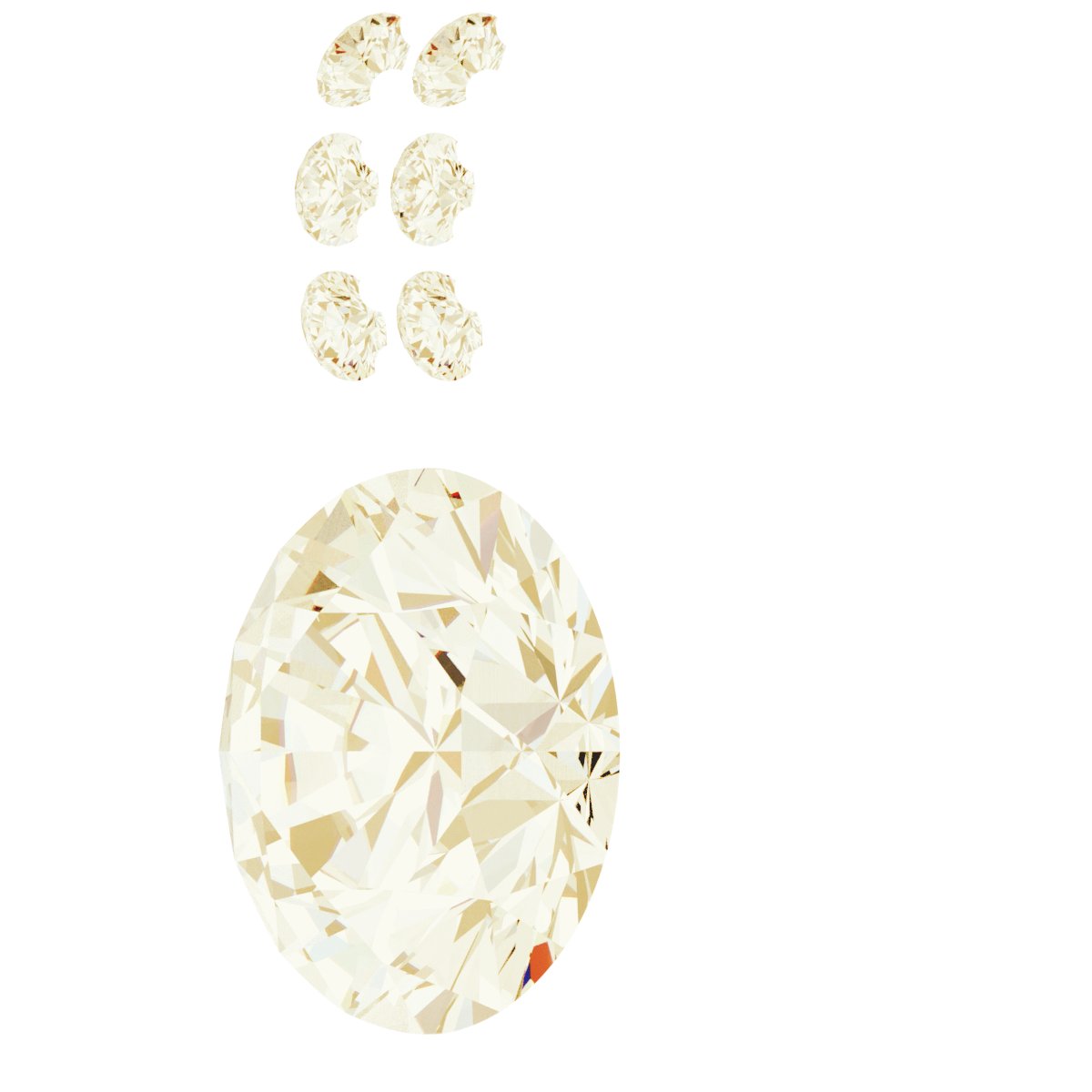 Alternative view of Accented Bezel-Set Pendant