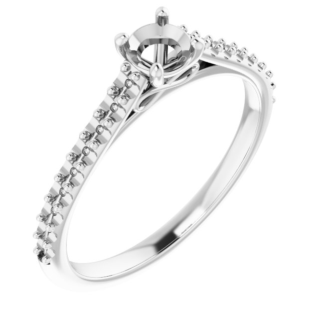 Accented Infinity-Inspired Engagement Ring