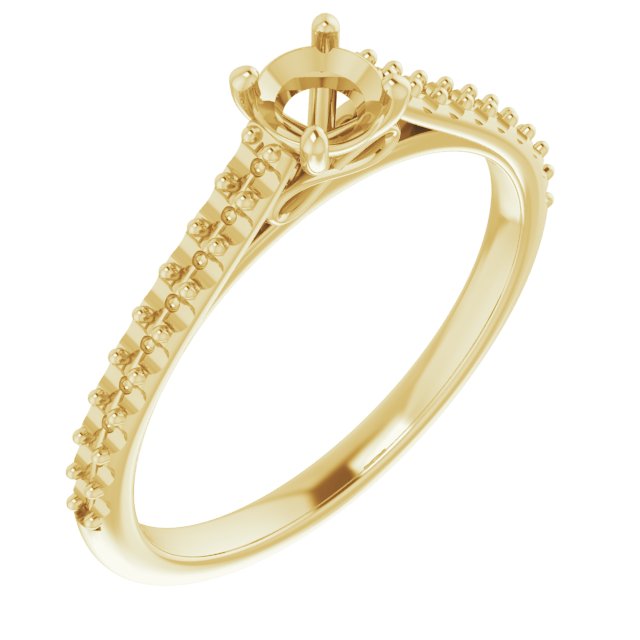 Accented Infinity-Inspired Engagement Ring
