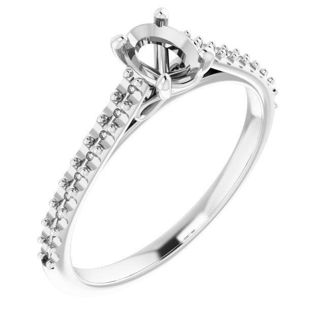 Accented Infinity-Inspired Engagement Ring