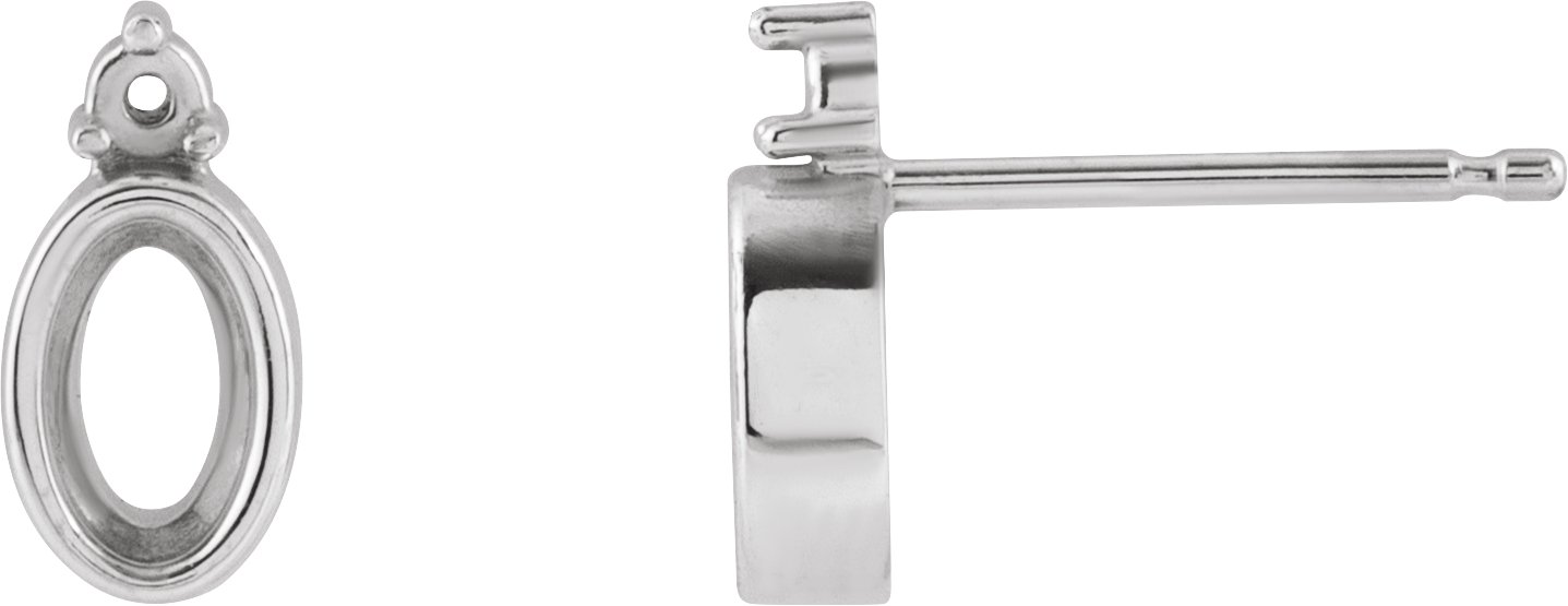 Accented Bezel-Set Earrings