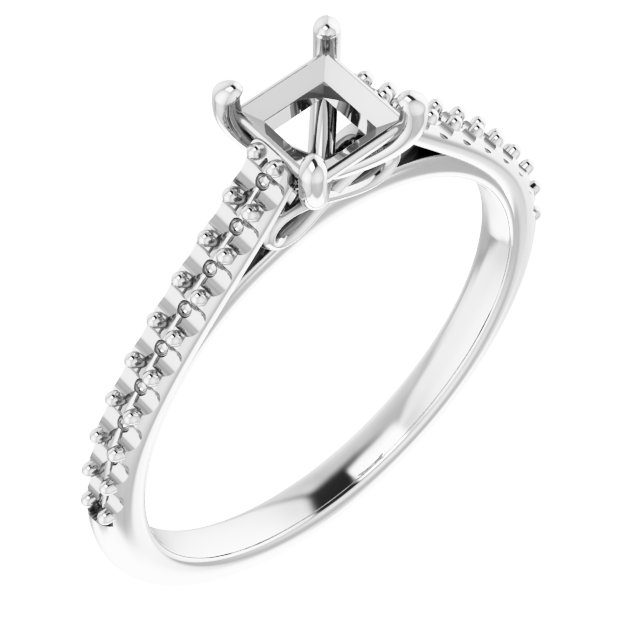 Accented Infinity-Inspired Engagement Ring