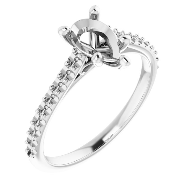 Accented Infinity-Inspired Engagement Ring