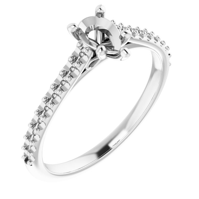 Accented Infinity-Inspired Engagement Ring