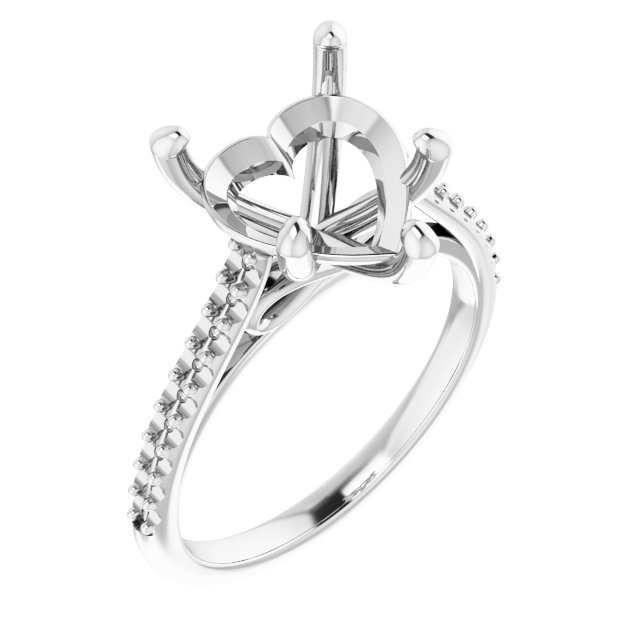 Accented Infinity-Inspired Engagement Ring