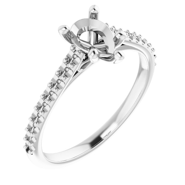 Accented Infinity-Inspired Engagement Ring