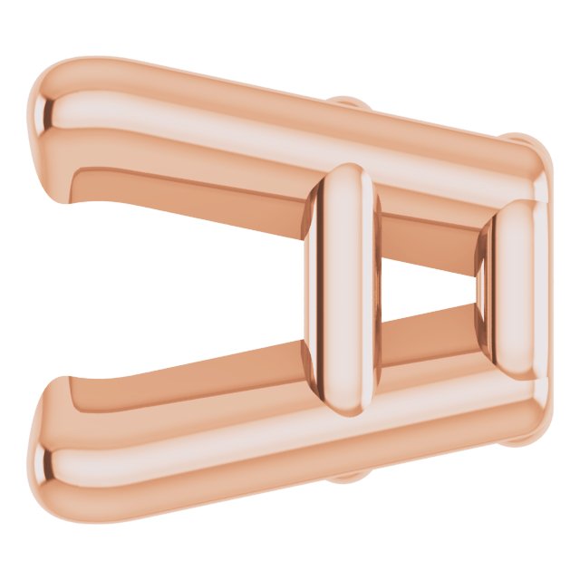 Square 4-Prong Lightweight Earring Setting