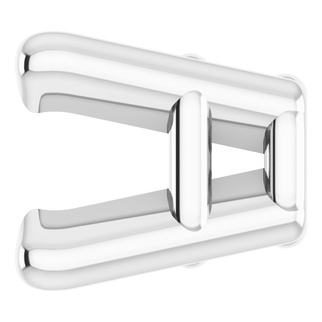 Square 4-Prong Lightweight Earring Setting