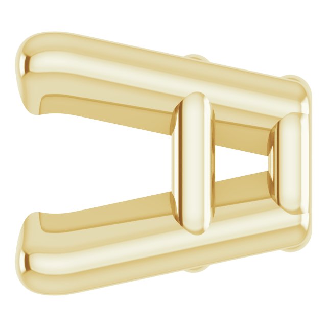 Square 4-Prong Lightweight Earring Setting