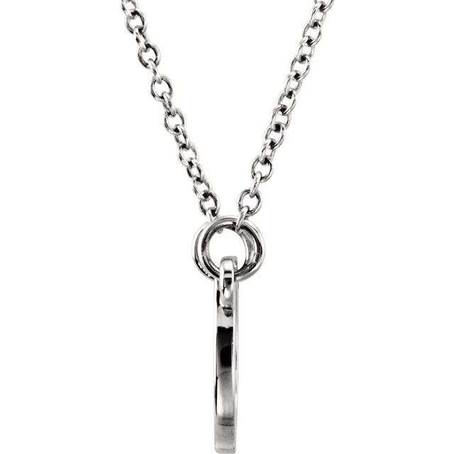 Sterling Silver Tiny Posh® Horseshoe 16-18 Necklace 