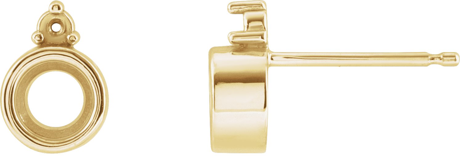 Accented Bezel-Set Earrings