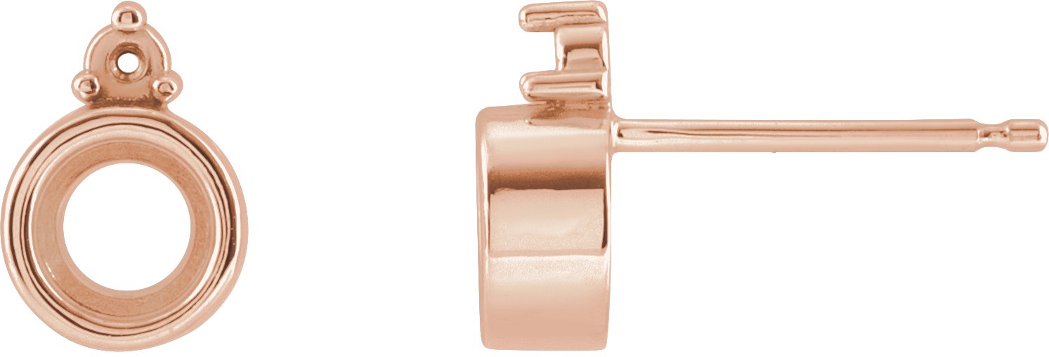 Accented Bezel-Set Earrings