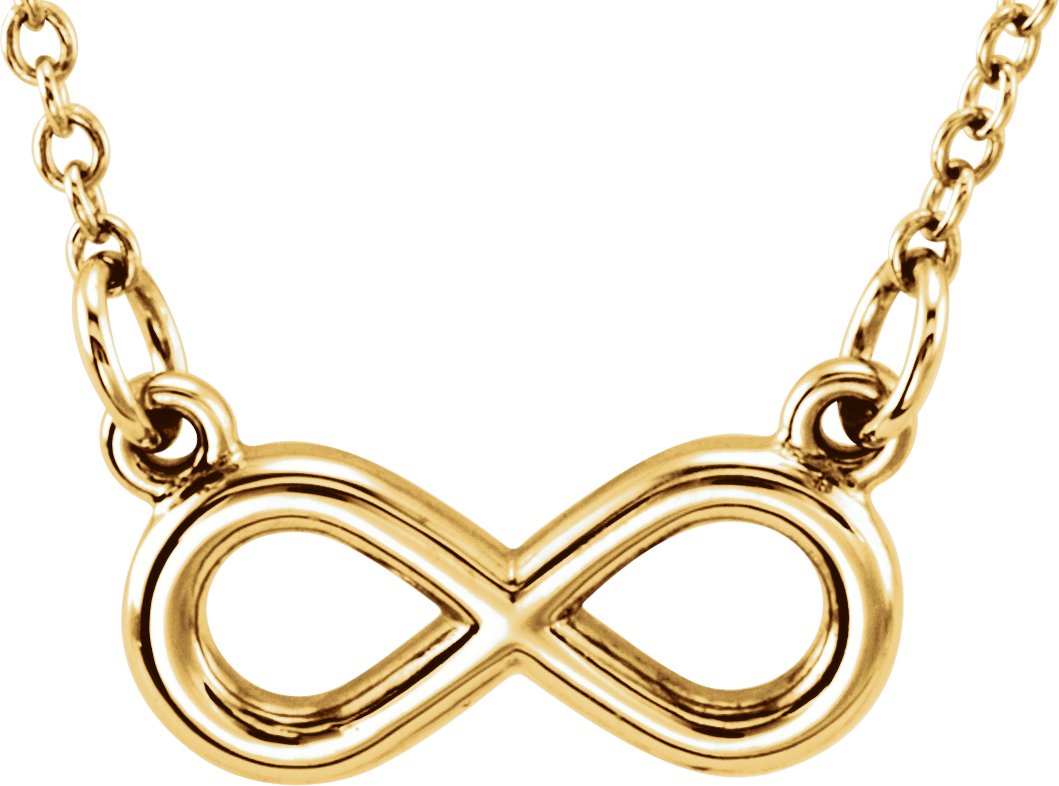 18K Yellow Vermeil Tiny Posh® Infinity-Inspired 16-18" Necklace 