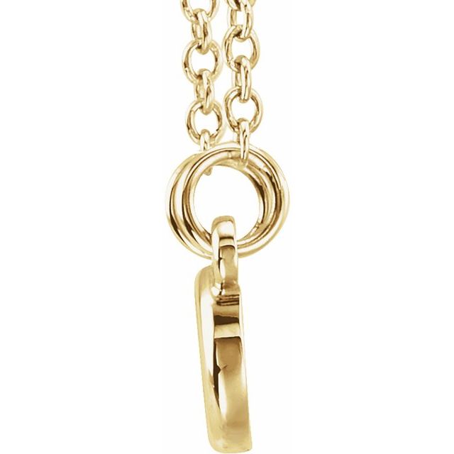 14K Yellow Tiny Posh® Infinity-Inspired 16-18 Necklace 
