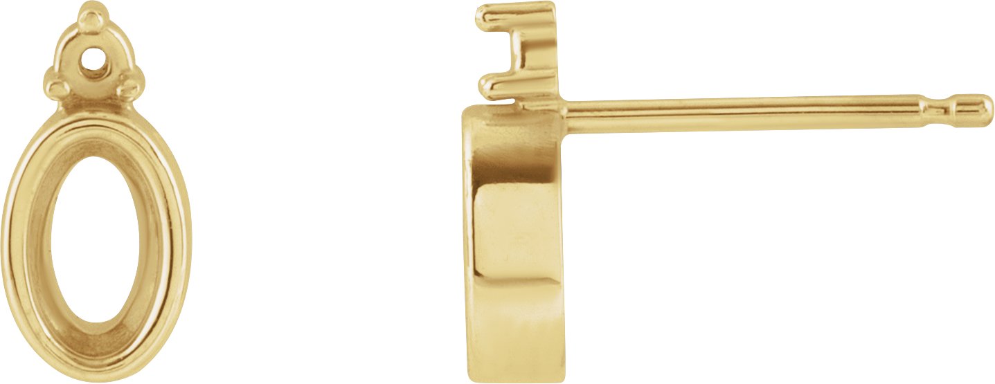 Accented Bezel-Set Earrings