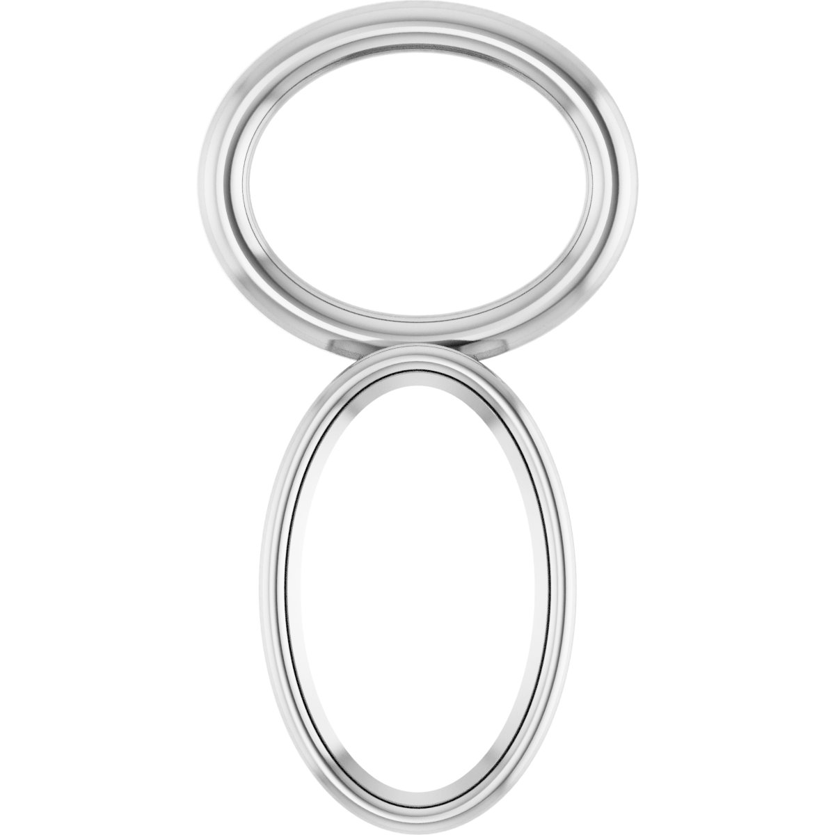 Bezel-Set Hoop Dangle