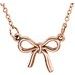 14K Rose Tiny Posh® Knotted Bow 16-18