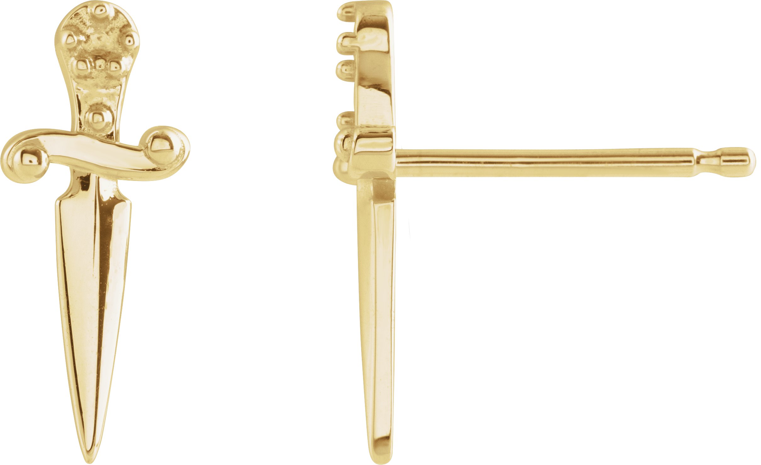 Accented Dagger Earrings