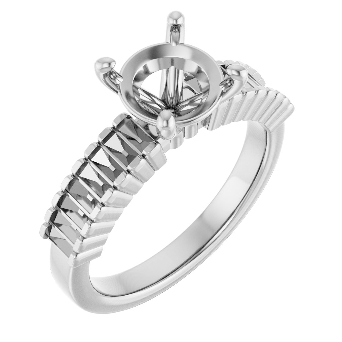 Accented Engagement Ring