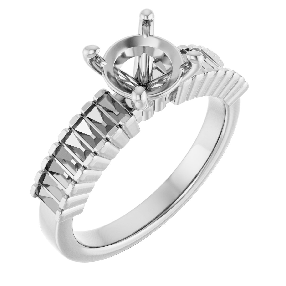 Accented Engagement Ring