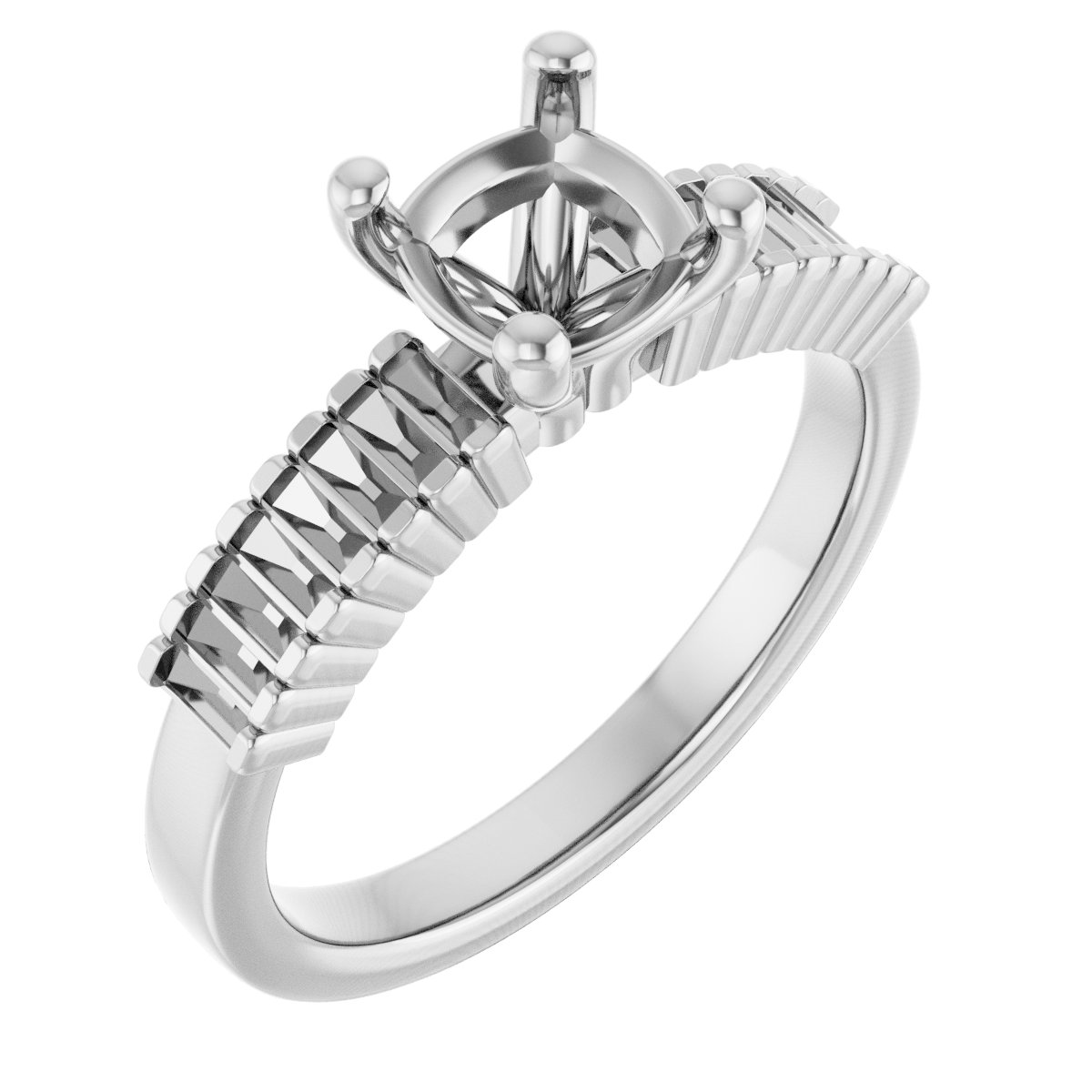 Accented Engagement Ring