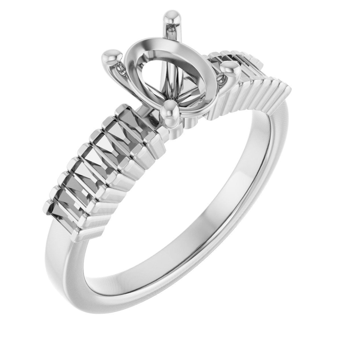 Accented Engagement Ring