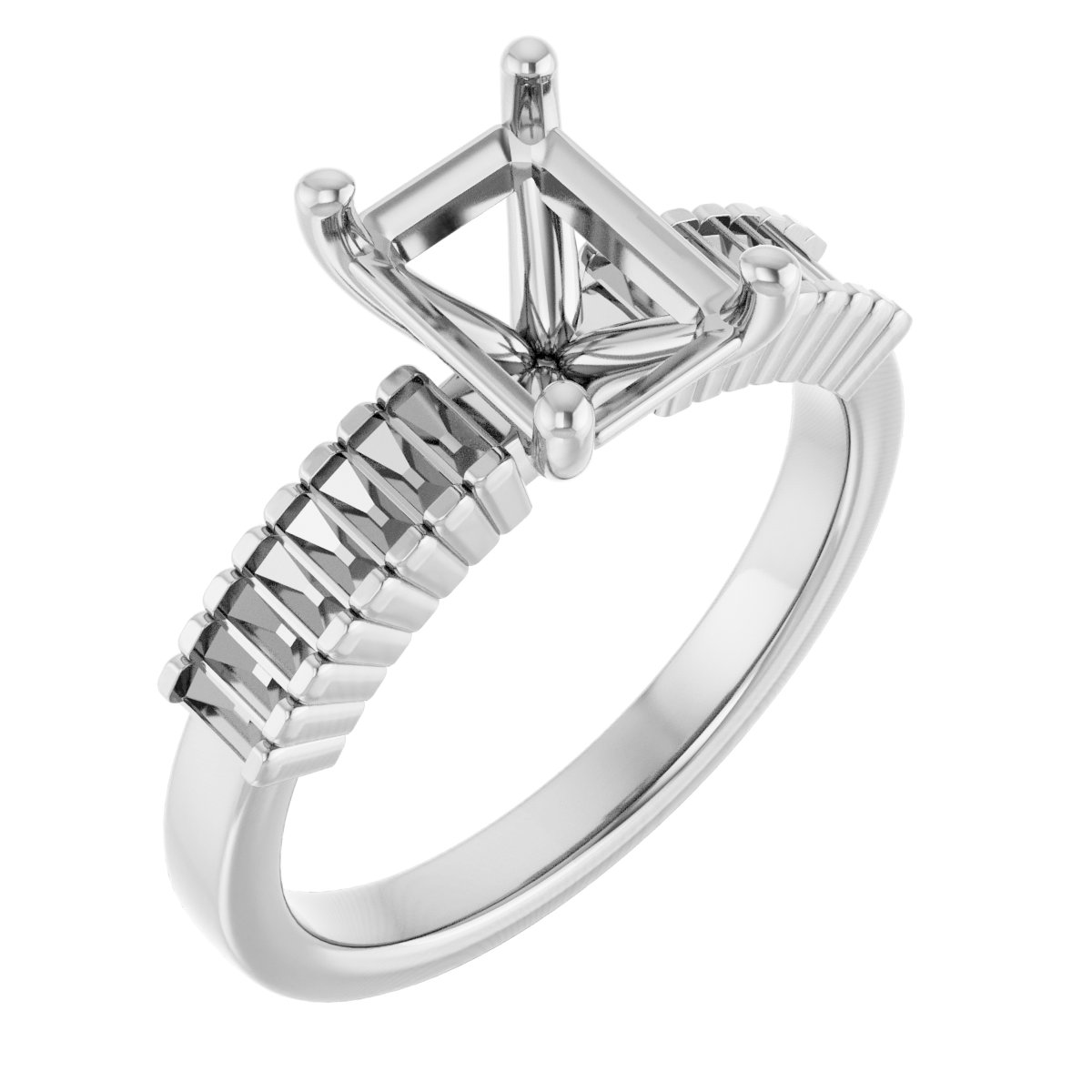 Accented Engagement Ring