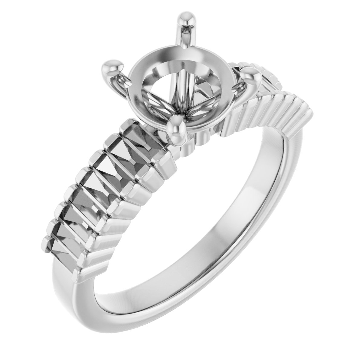 Accented Engagement Ring