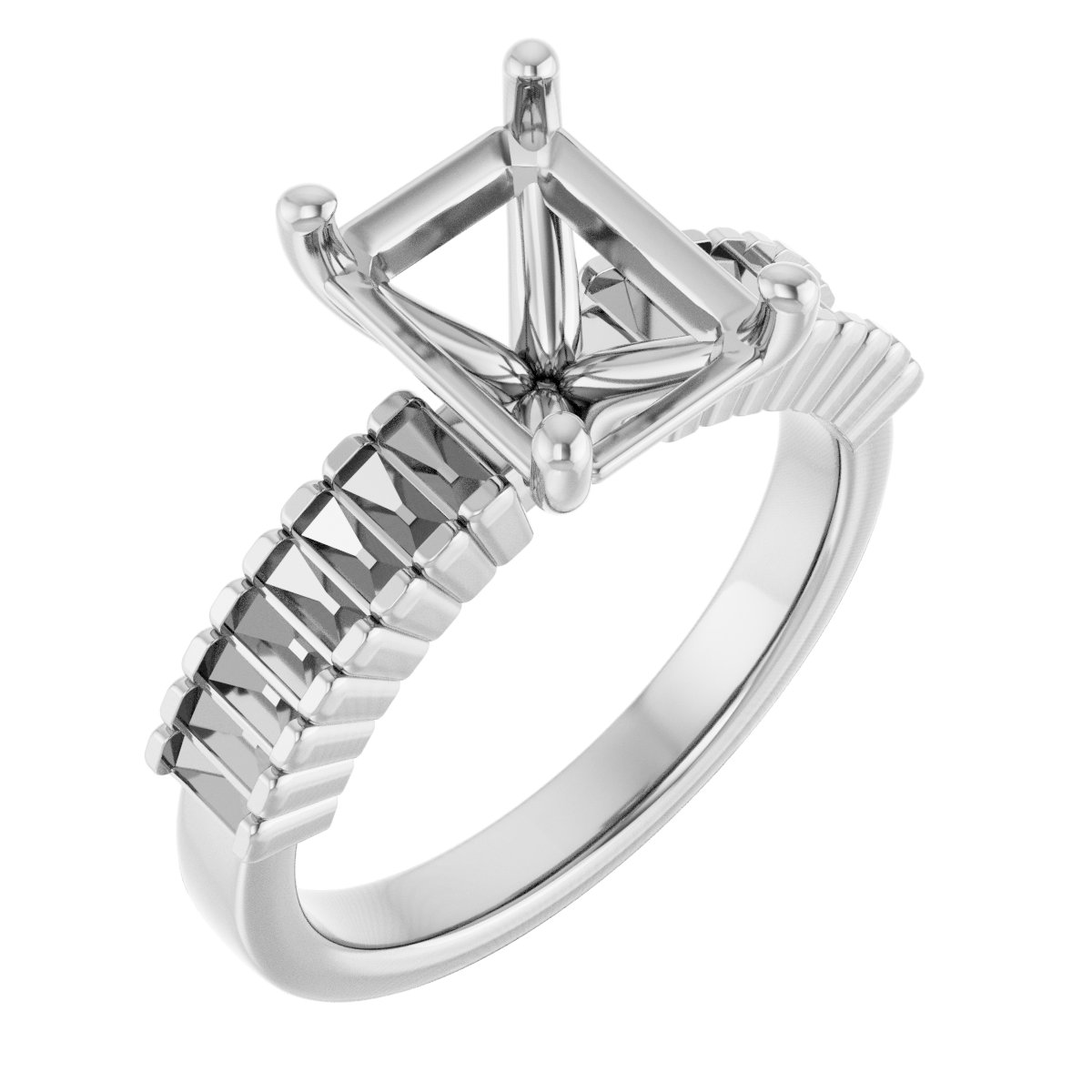 Accented Engagement Ring
