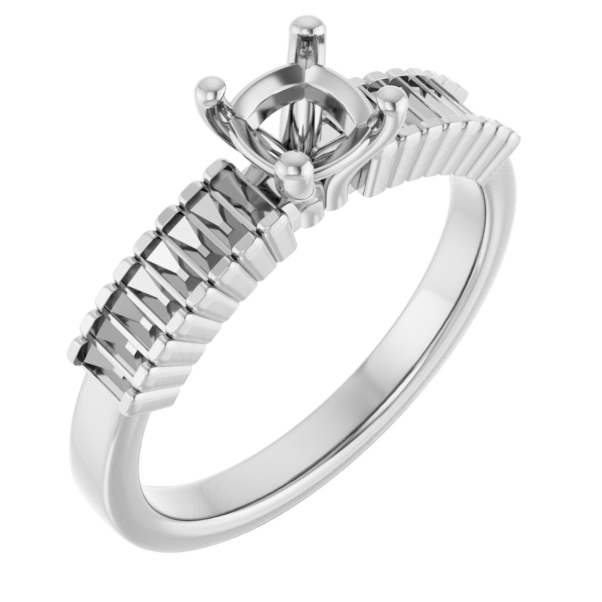 Accented Engagement Ring
