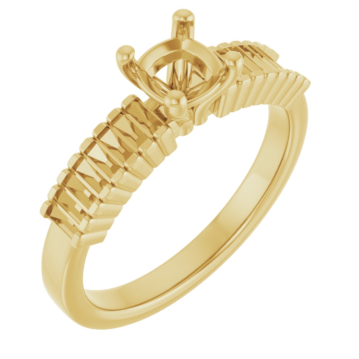 Accented Engagement Ring