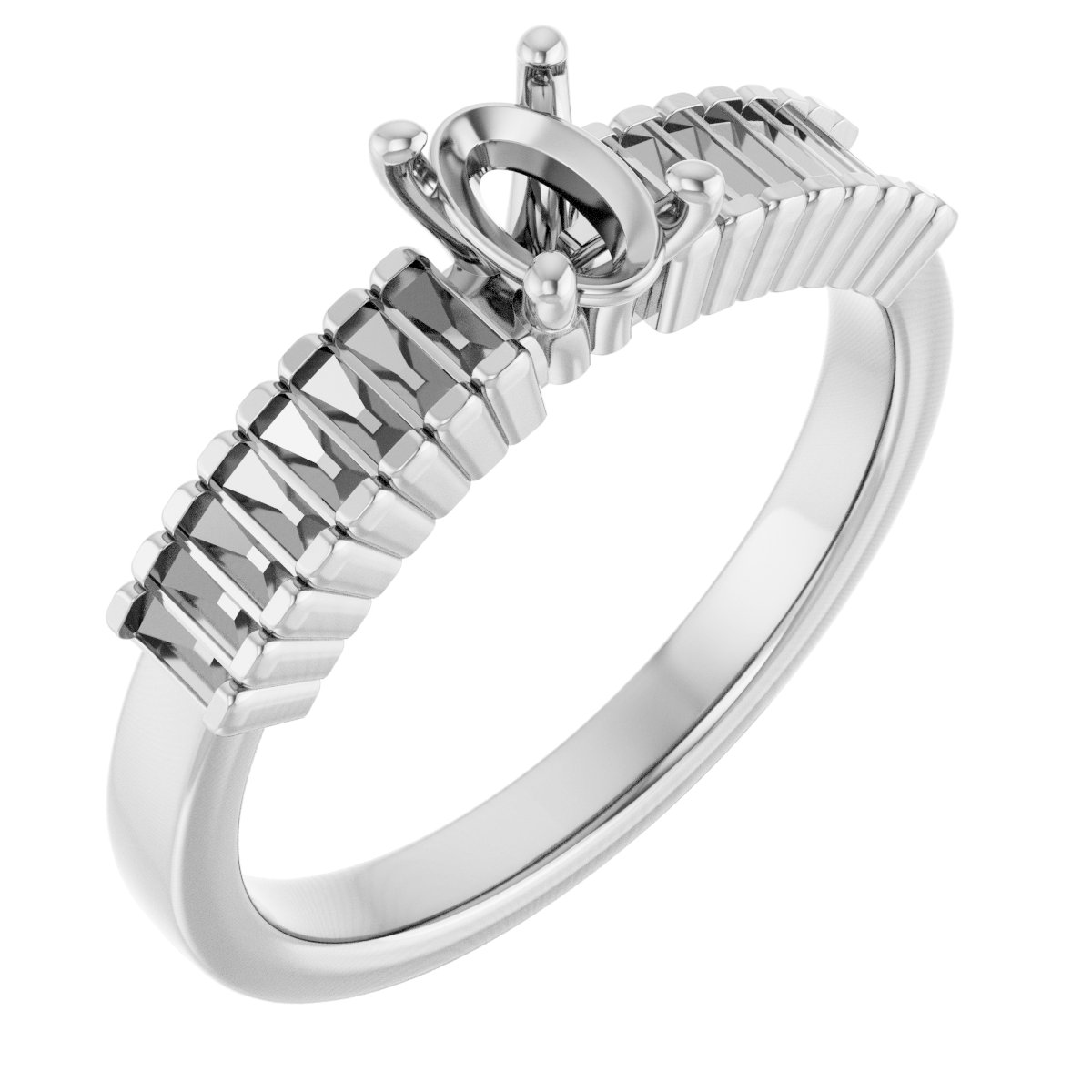 Accented Engagement Ring