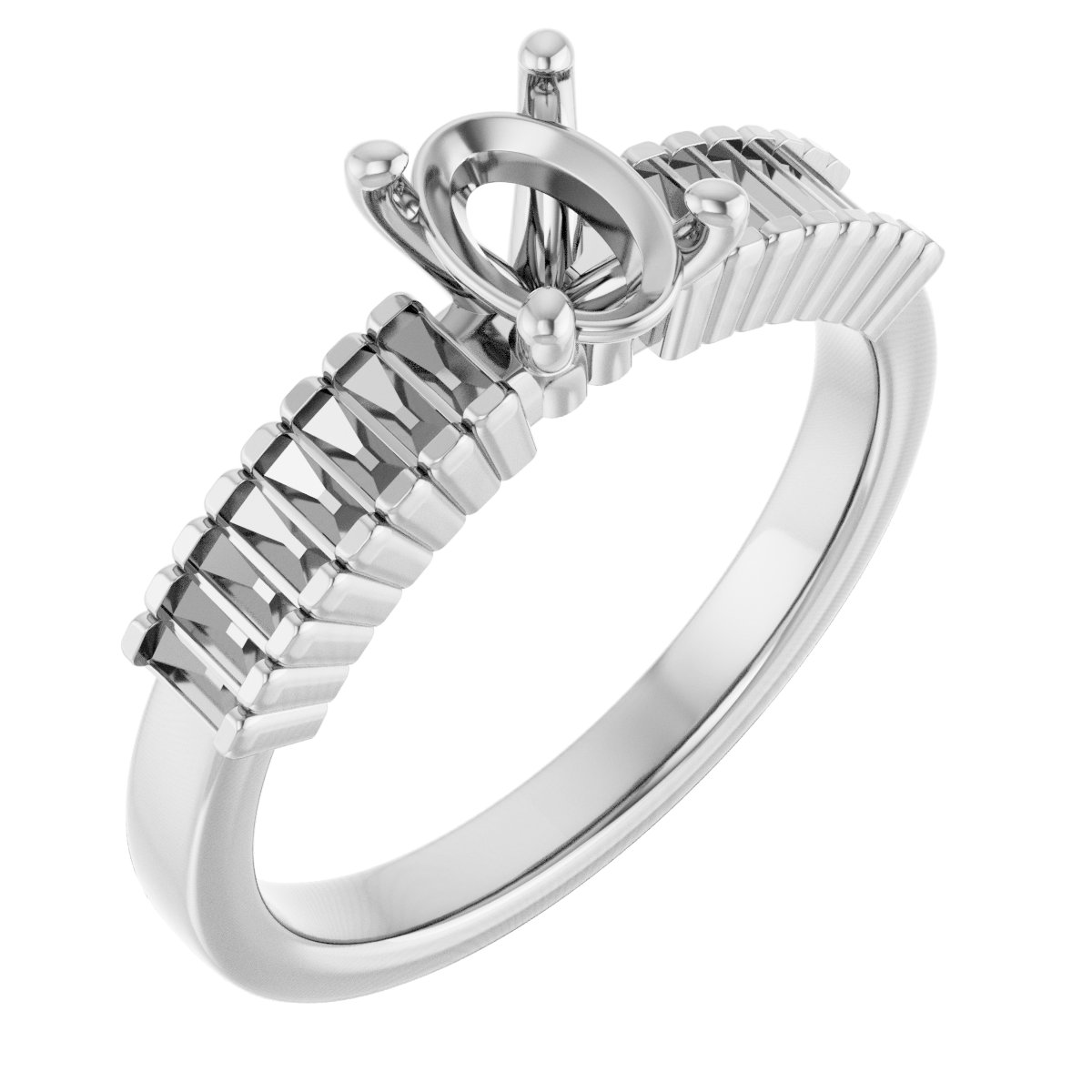 Accented Engagement Ring