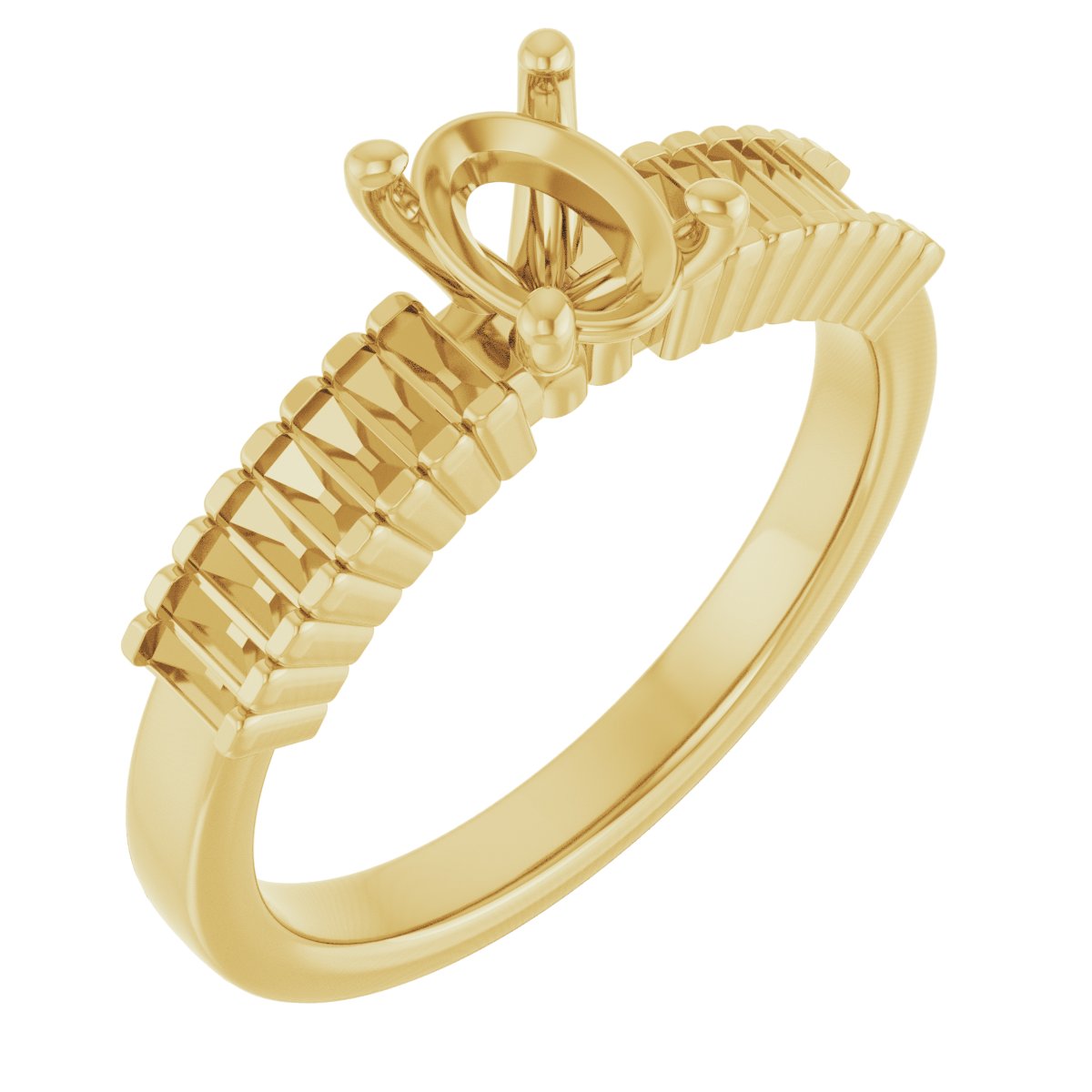 Accented Engagement Ring