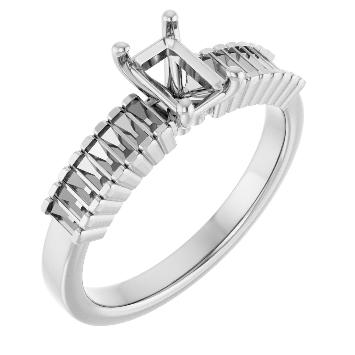 Accented Engagement Ring