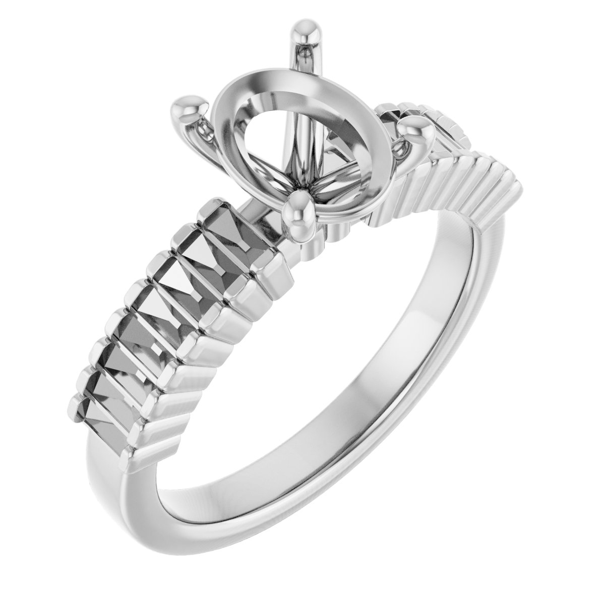 Accented Engagement Ring