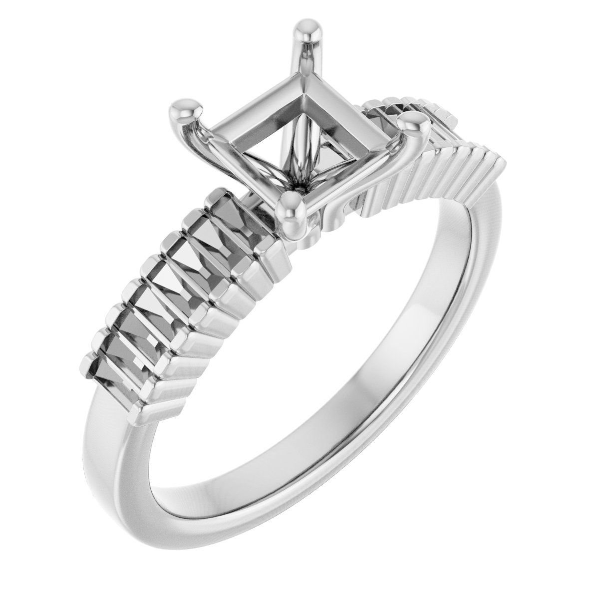 Accented Engagement Ring