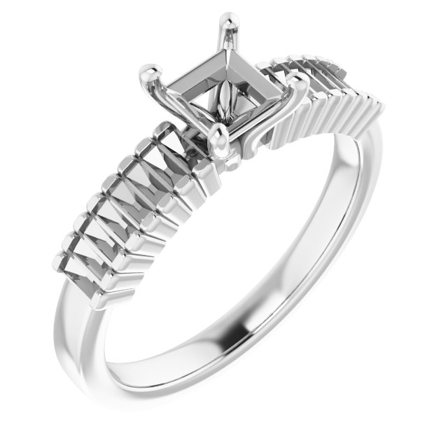 Accented Engagement Ring