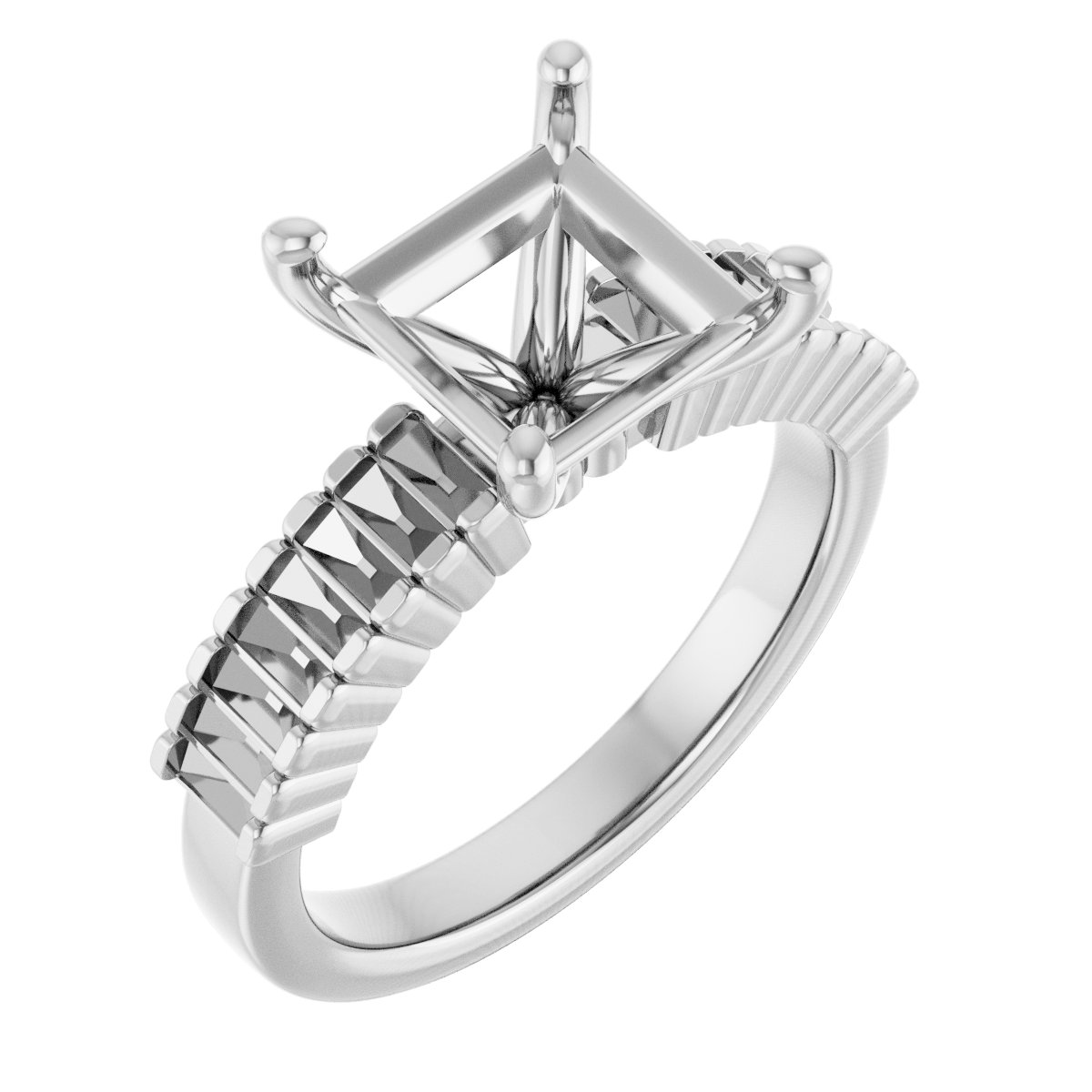 Accented Engagement Ring