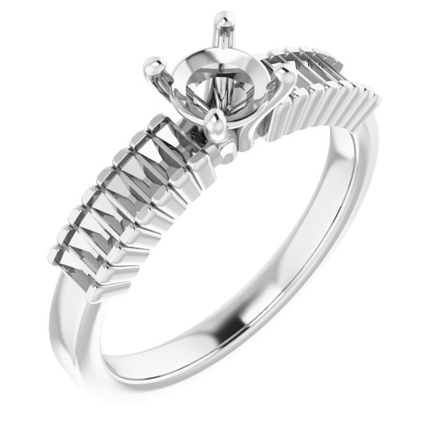 Accented Engagement Ring